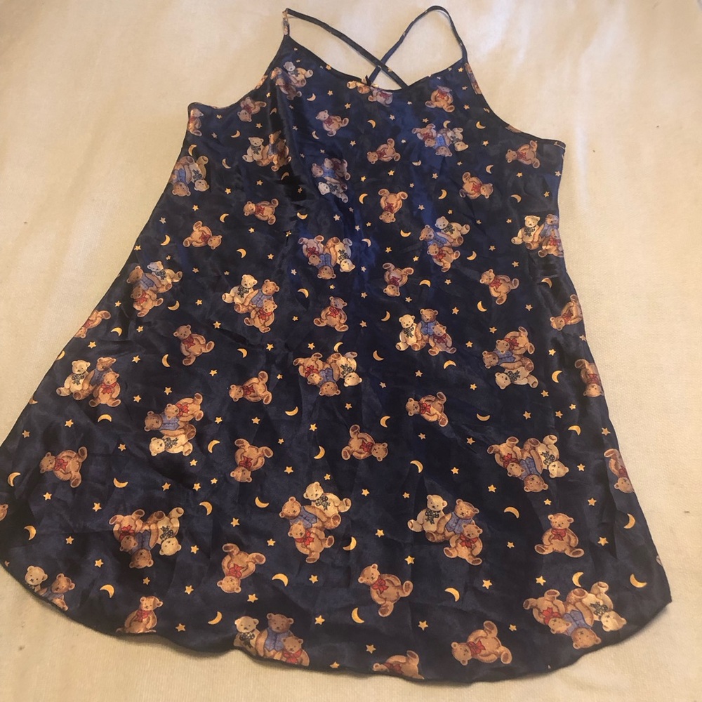 Vintage Teddy satin slip negligé